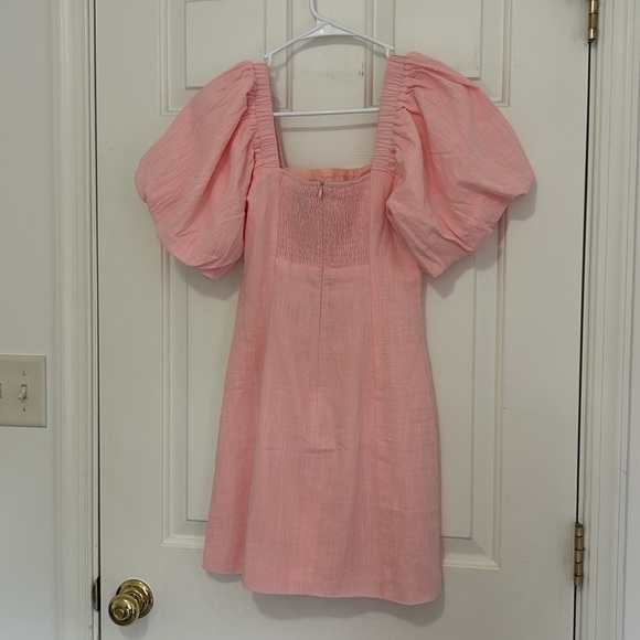 Light Pink Petal & Pup Mini Dress - Picture 3 of 4